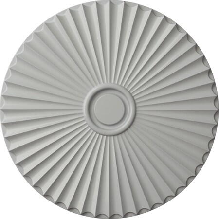 Ekena Millwork Shakuras Ceiling Medallion (For Canopies up to 5 1/2"), Hand-Painted Frost, 29 1/2"OD x 2"P CM30SHFRF